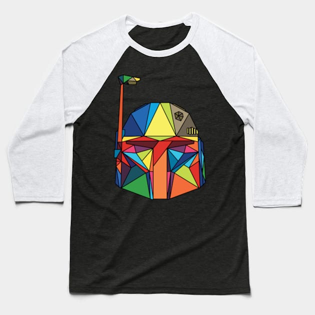 Boba Fett x Mandalorian Geometric Baseball T-Shirt by muckychris